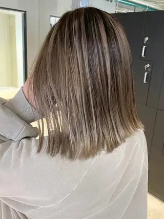 ミディアム パーマ ヘアアレンジ カラー ITbyALBUM 八王子店のヘアスタイル