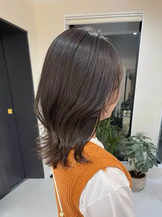 ロング カラー 中村 佳歩のヘアスタイル