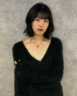 ショート カラー RURI韓国ボブ 🇰🇷タッセルボブのヘアスタイル