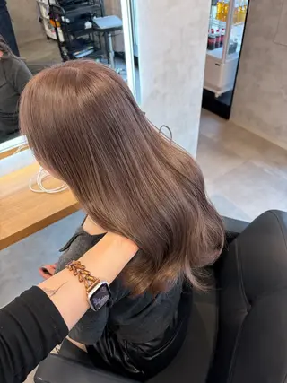 ロング カラー 淡色/ワンホンヘア 🤍MINORIのヘアスタイル