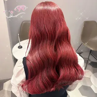 ロング カラー 顔周り/ガーリー /ヘアメ/あつはのヘアスタイル