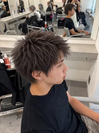 カラー メンズ ブリーチ/ハイトーン 🤍そな🤍のヘアスタイル