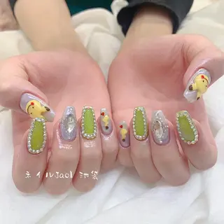 セミロング ネイルJaol 池袋のネイルデザイン