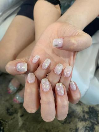 ネイル ♱˖⁺ 𝒎𝒐𝒑𝒊 ⁺のネイルデザイン