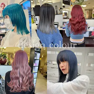 ミディアム カラー コレットヘアー 田中アヤノのヘアスタイル