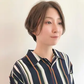 ショート カラー 角田 翔太郎のヘアスタイル