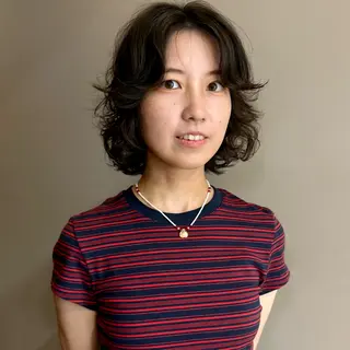 ミディアム 艶ブリーチカラー✨ ボブレイヤーSakiのヘアスタイル