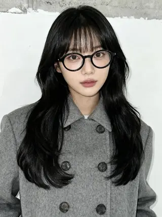 ロング 韓国レイヤーカット 🫧大阪梅田レイヤーのヘアスタイル