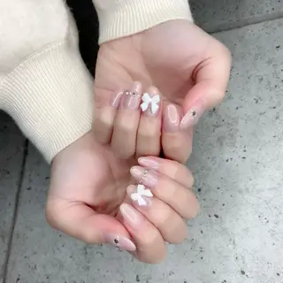 セミロング カラー パーマ ヘアアレンジ メンズ キッズ ネイル マツエク・マツパ アイブロウ Salon Ｋのネイルデザイン