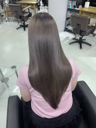 セミロング パーマ 🎀ハイトーンカラー /デザイン🎀ありさのヘアスタイル