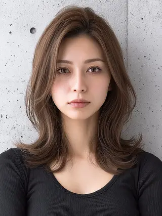 セミロング カラー 銀座《髪質改善》 垢抜け✨布施拓也のヘアスタイル
