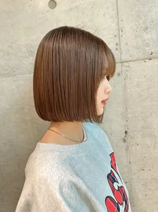 ミディアム カラー ✨髪質改善特化✨副 店長椎葉信乃介のヘアスタイル