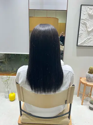 ロング カラー ramphy 柴原 夢奈のヘアスタイル