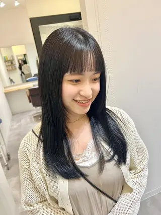 セミロング カラー 初めてでも安心🌟 newi町田✂のヘアスタイル