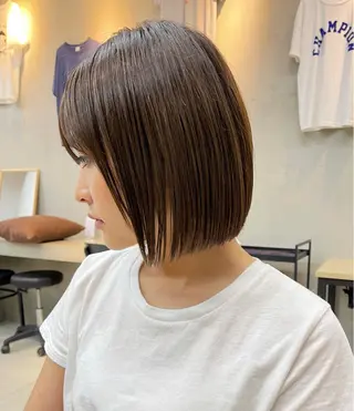 ミディアム カラー 似合わせショート×透 明感/やじまたかしのヘアスタイル