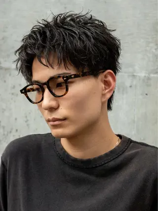 パーマ メンズ 白井 世那のヘアスタイル