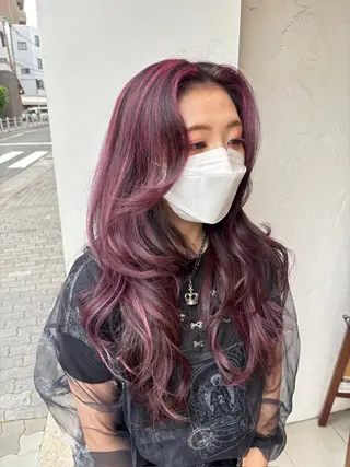 ロング レイヤーカット /朝尾愛花のヘアスタイル