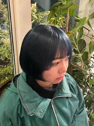 ショート カラー 柴田 さくら/カットパーマのヘアスタイル