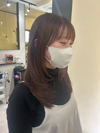 ロング カラー hubhair レイヤー/透明感のヘアスタイル