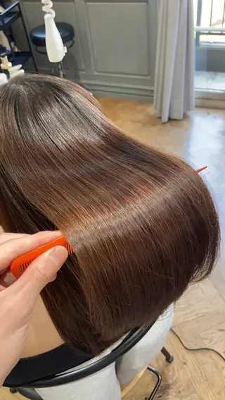 ロング パーマ 地毛風縮毛矯正 /ニュアンス/はるたのヘアスタイル