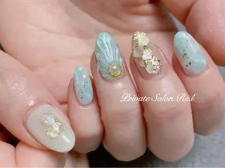 ネイル モチの良さ◉ フィルインネイル♡のネイルデザイン