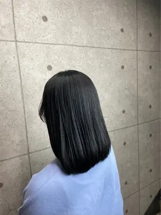 ミディアム 吉田 涼二のヘアスタイル