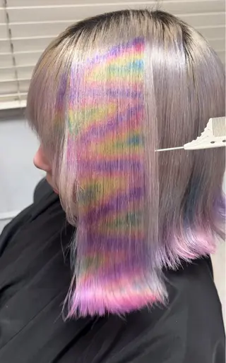 カラー デザインカラー🍬✨ 透明感カラー✨ナナのヘアスタイル