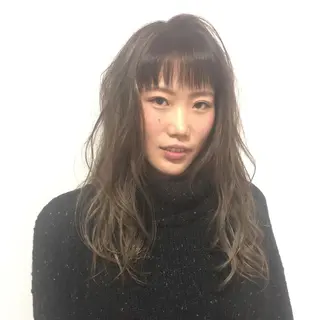 セミロング 中野 恵脩のヘアスタイル