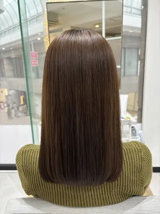 ミディアム カラー 髪質改善アンジュール かほのヘアスタイル