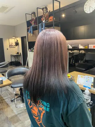 セミロング わたぬき りるのヘアスタイル