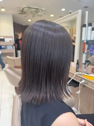 セミロング ママ美容師⭐️ シモダイラ ヒデミのヘアスタイル