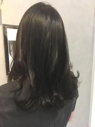 ミディアム カラー 中村 幸子のヘアスタイル