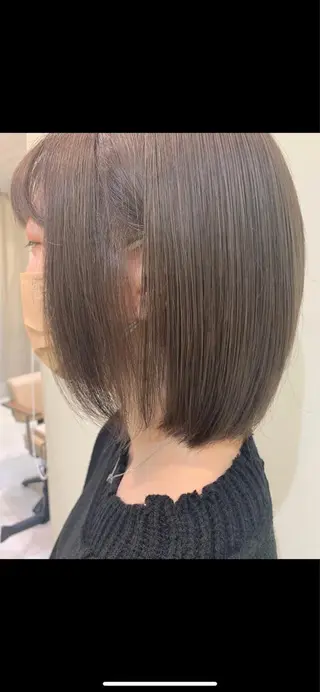 ミディアム カラー フェザー/ニュアンス パーマ/ryutoのヘアスタイル