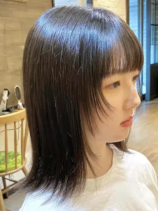 ミディアム カラー 前田 裕介のヘアスタイル