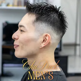 ショート メンズ フェード×メンズ カット|SHOTAのヘアスタイル