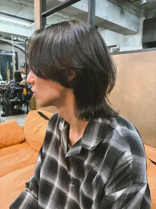 セミロング メンズ kazuki iconのヘアスタイル