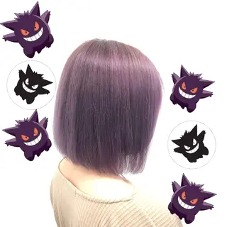 ショート カラー パーマ ヘアアレンジ メンズ キッズ 上品＆韓国風 🥀海心🥀のヘアスタイル