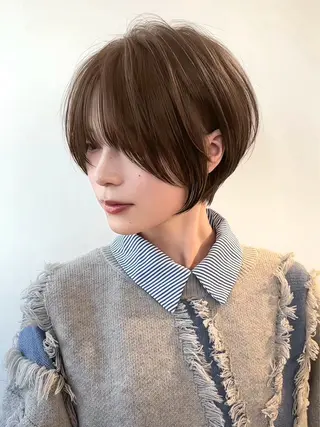 ショート カラー パーマ Lond Bloom 天神ショート/ボブのヘアスタイル
