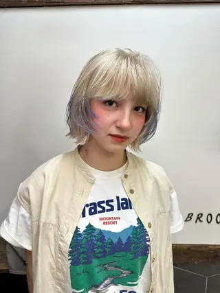 カラー ブリーチカラー/草薙 MARU🌼のヘアスタイル