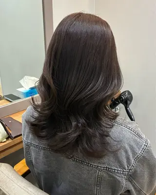 ミディアム 柴田真衣 /ナチュラル/半個室のヘアスタイル