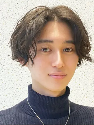 ショート パーマ メンズ 中島 一将のヘアスタイル