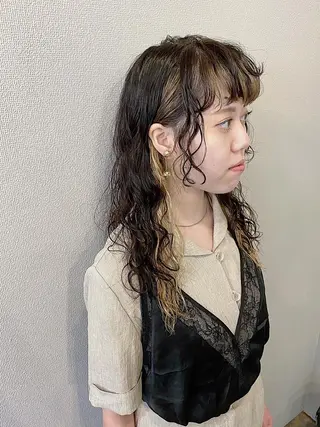 ロング パーマ 山口 浩之のヘアスタイル