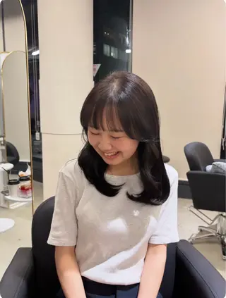 ミディアム カラー 梅田/suzuka 透明感カラー🩰のヘアスタイル