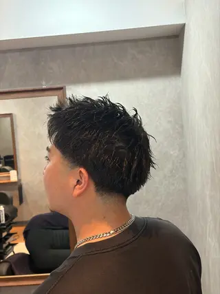 ショート パーマ メンズ 高橋 怜玖/仙台/長町のヘアスタイル