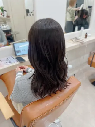 カラー ひなこ♡縮毛矯正/ 艶カラー🤍透明感のヘアスタイル