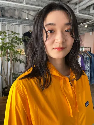 セミロング カラー パーマ Hayashi Shioriのヘアスタイル