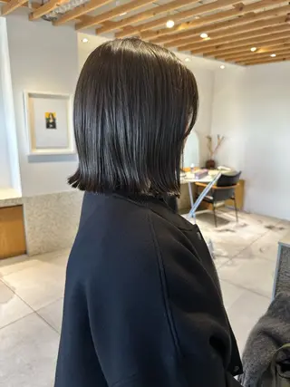 ミディアム カラー 和田 あおいのヘアスタイル