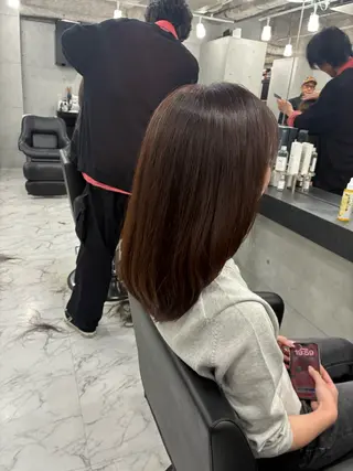 セミロング カラー Endearing 🌟銀座のヘアスタイル