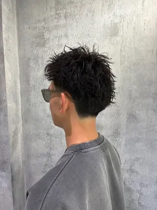 ショート パーマ メンズ ショートスタイル特化 ayumuのヘアスタイル