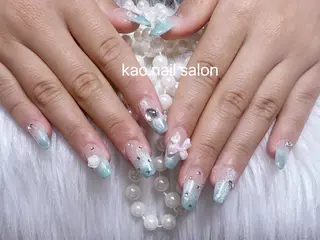 ネイル kao nail マグネット/長さだしのネイルデザイン